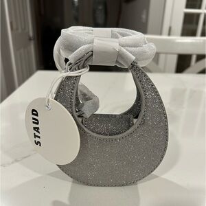 STAUD Micro Moon Bag in Diamond